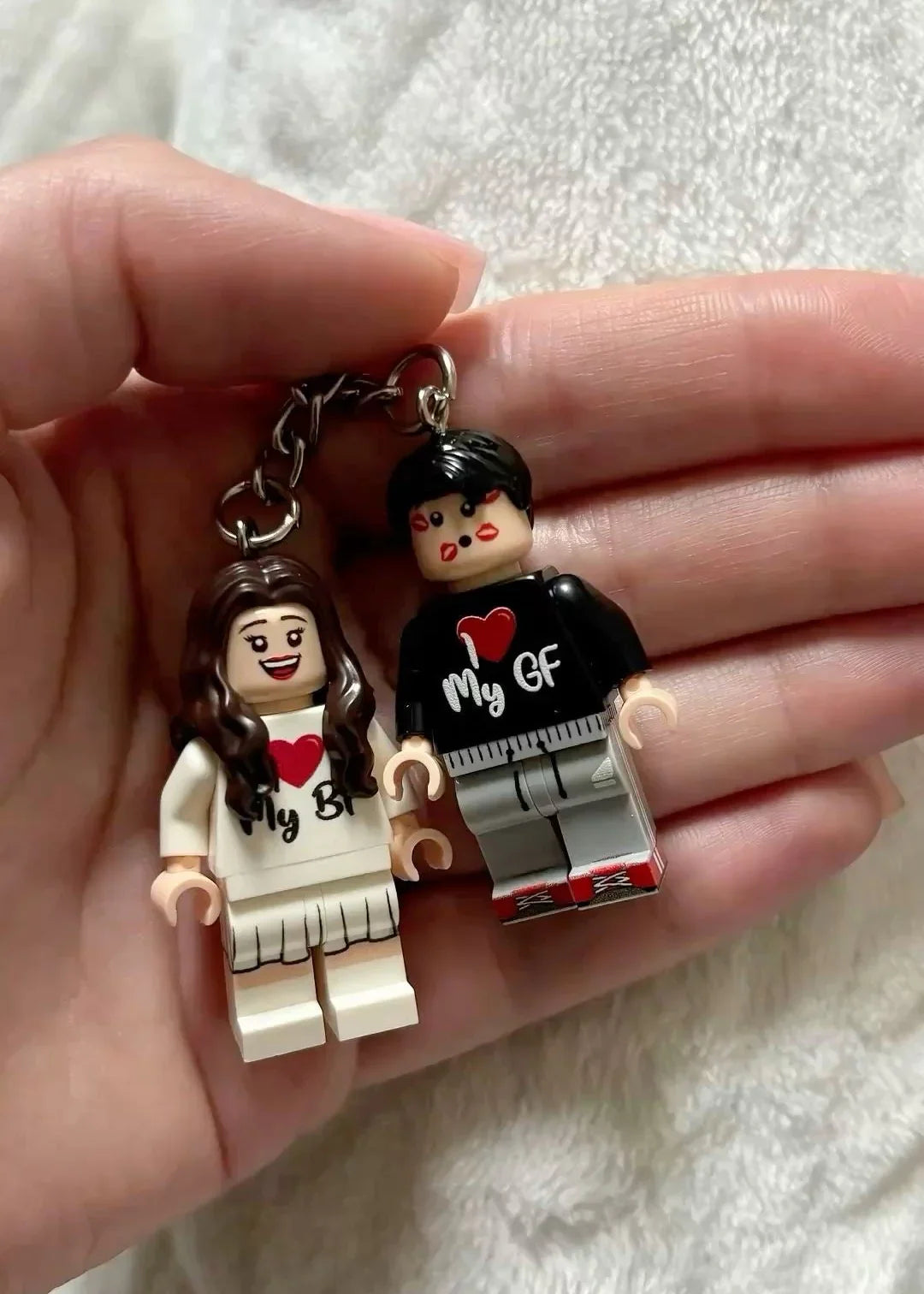 2 adet Kişiye Özel LEGO Anahtarlık