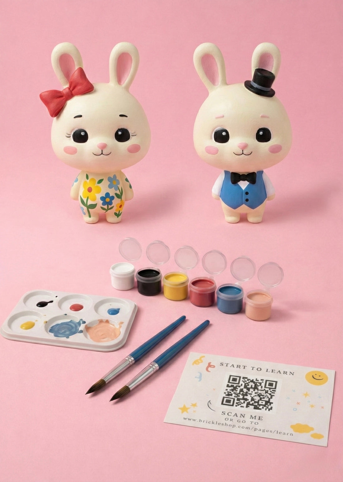 Couple Tavşancık Boyama Seti