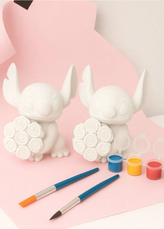 Stitch Figür Boyama Seti – 2’li Figür, Fırça ve Boyalar Dahil