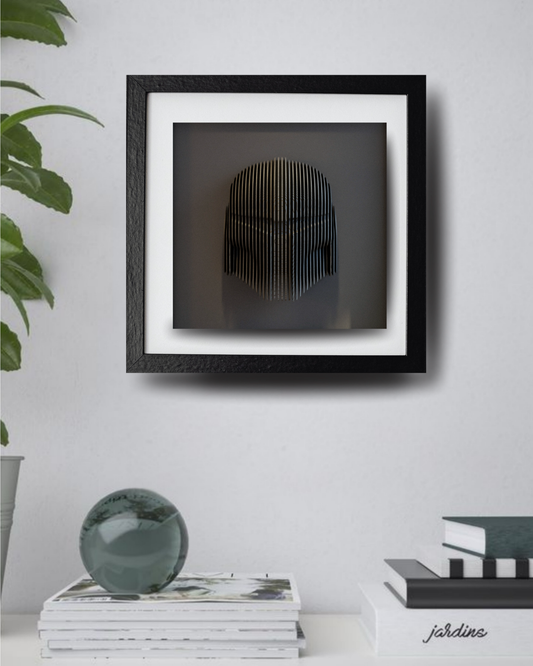 3D Katmanlı Mandalorian Mask Sanat Tablosu