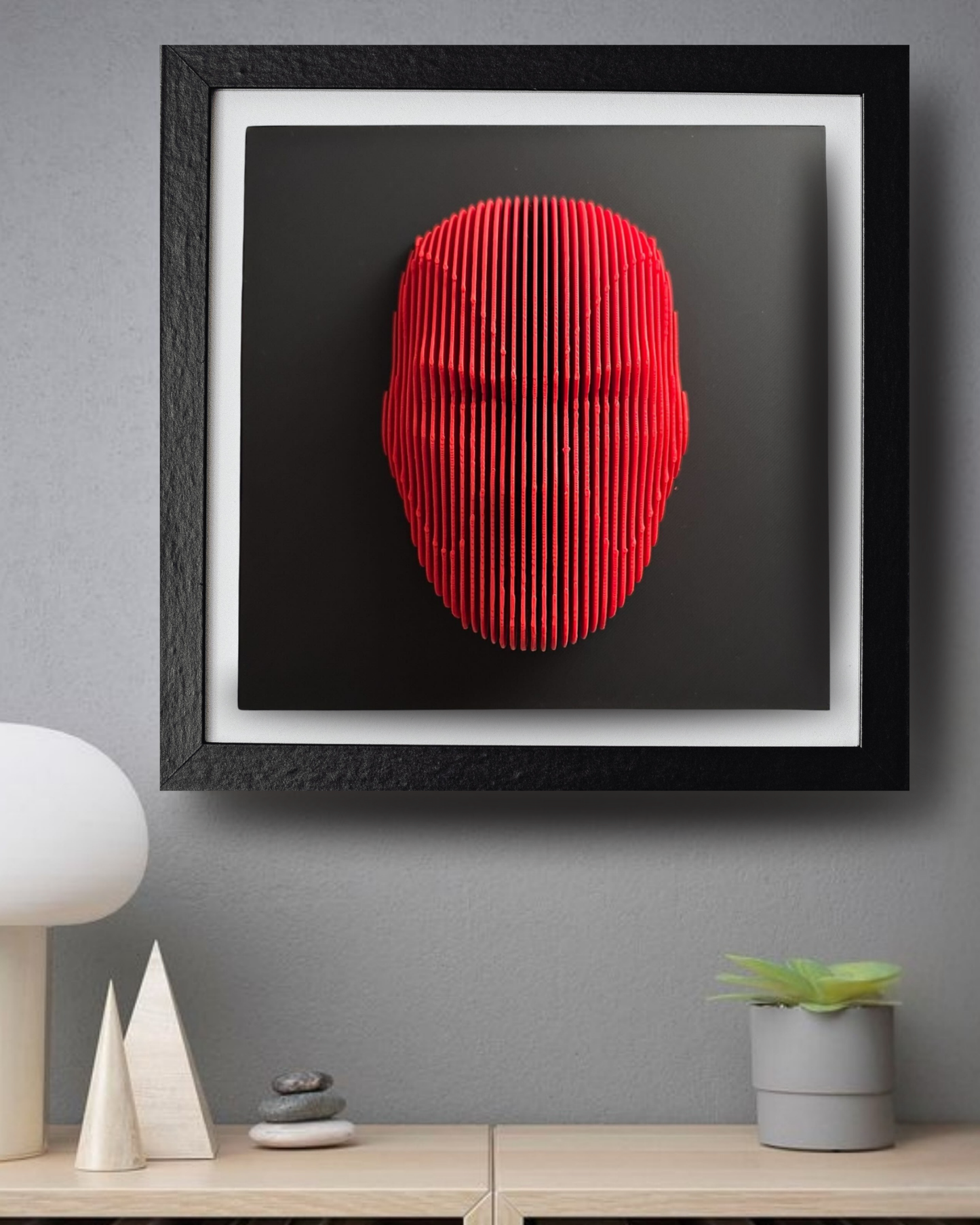 3D Katmanlı Deadpool Mask Sanat Tablosu