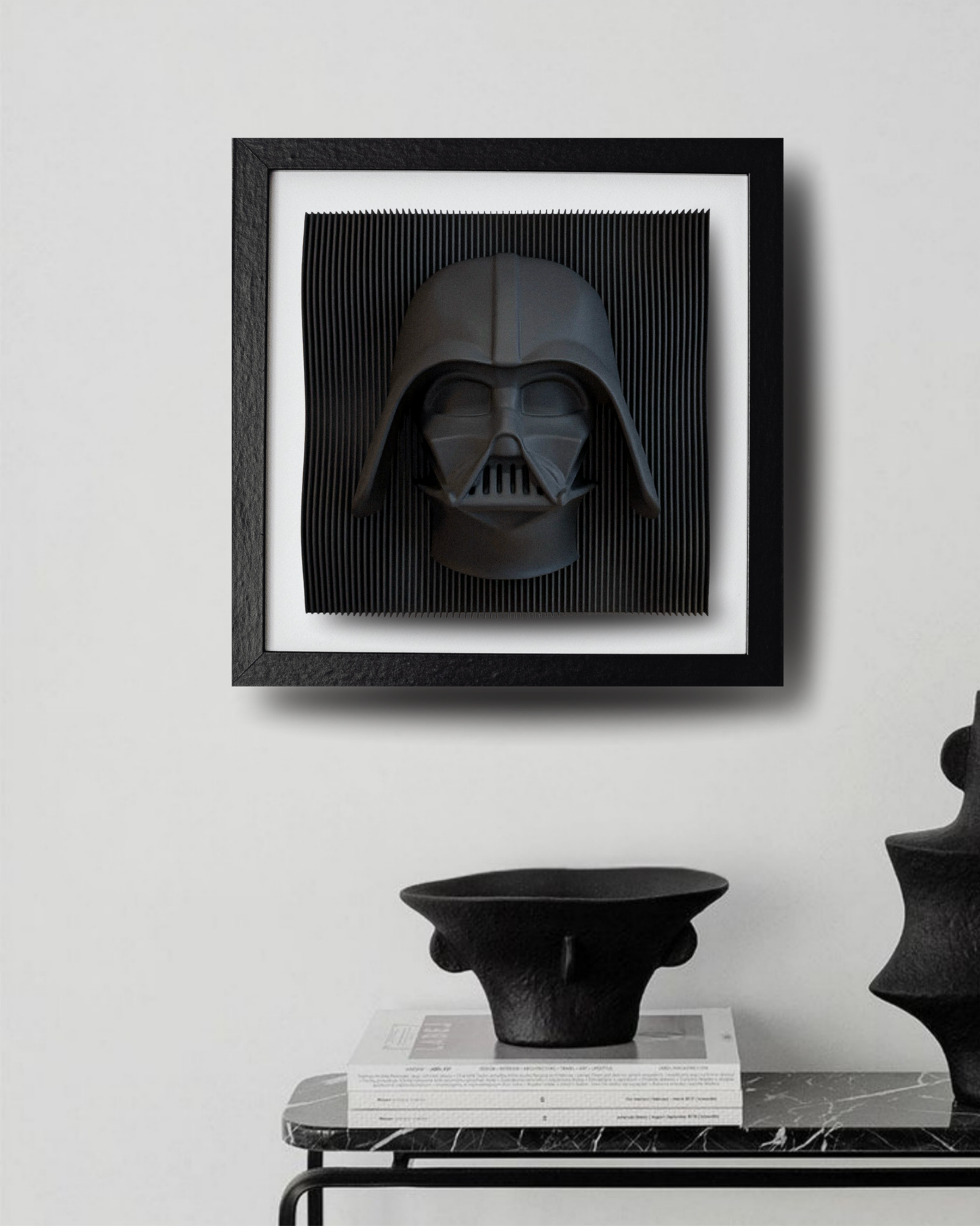 3D Katmanlı Darth Vader Mask Sanat Tablosu