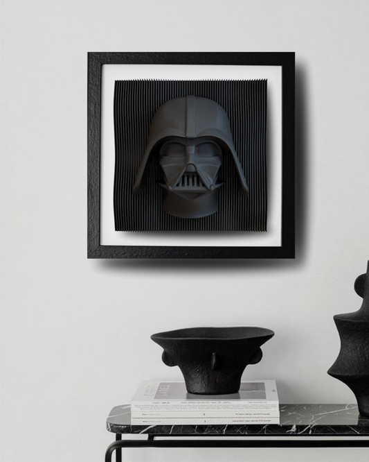 3D Katmanlı Darth Vader Mask Sanat Tablosu