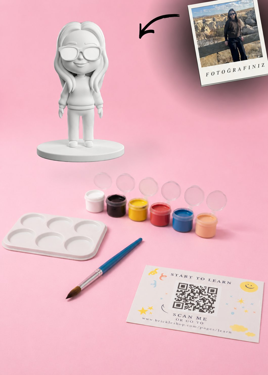 Kişiye Özel MiniMe - 3D Figür Boyama Seti