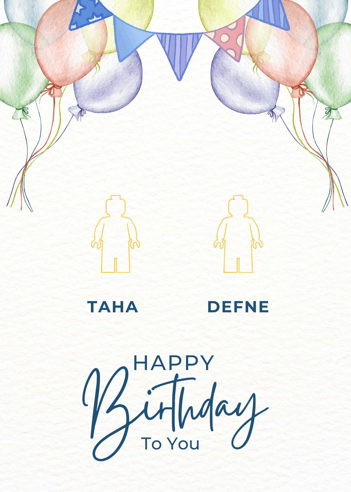 Kendi Tablonu Oluştur "Doğum Günü Özel" (Kişiselleştirilebilir Ürün)