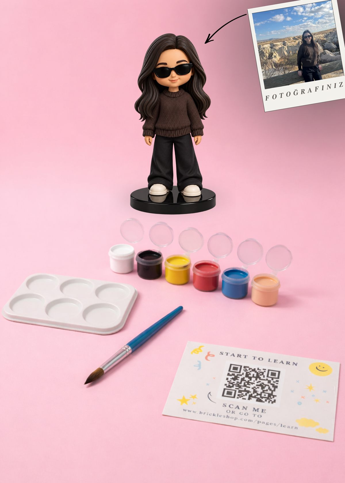 Kişiye Özel MiniMe - 3D Figür Boyama Seti