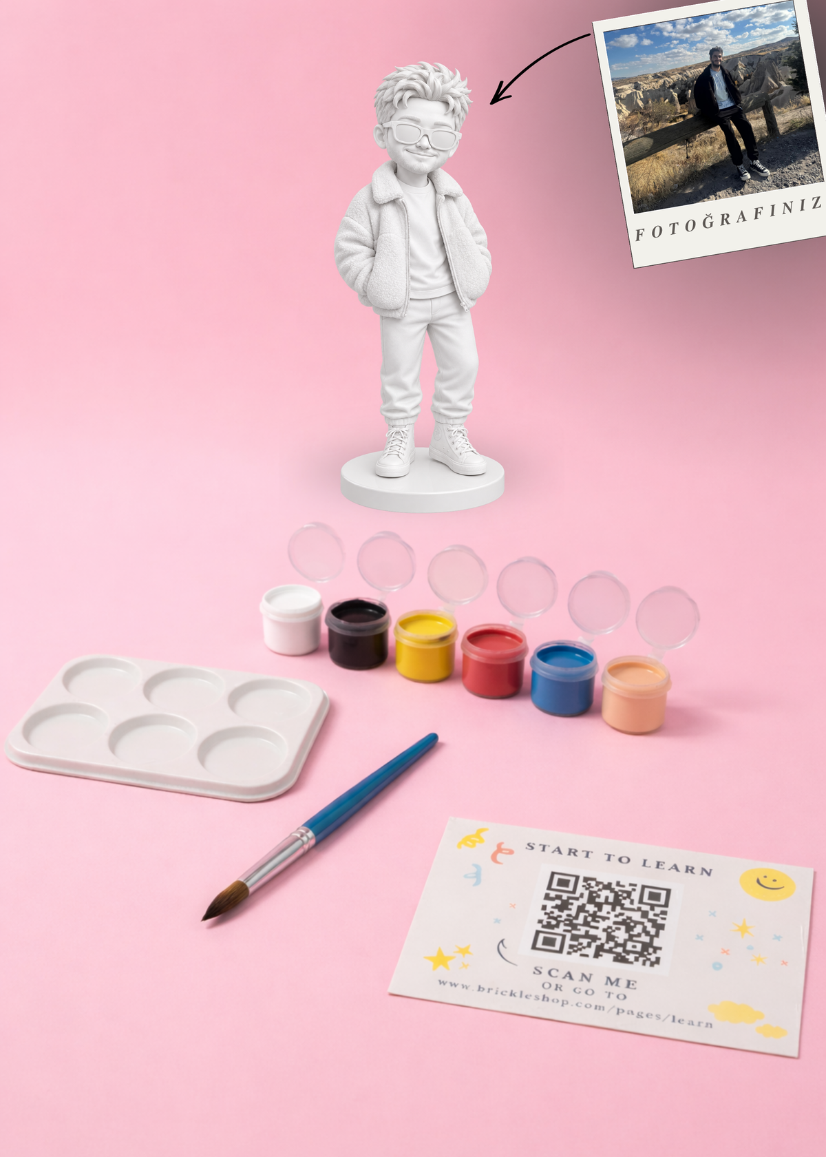 Kişiye Özel MiniMe - 3D Figür Boyama Seti
