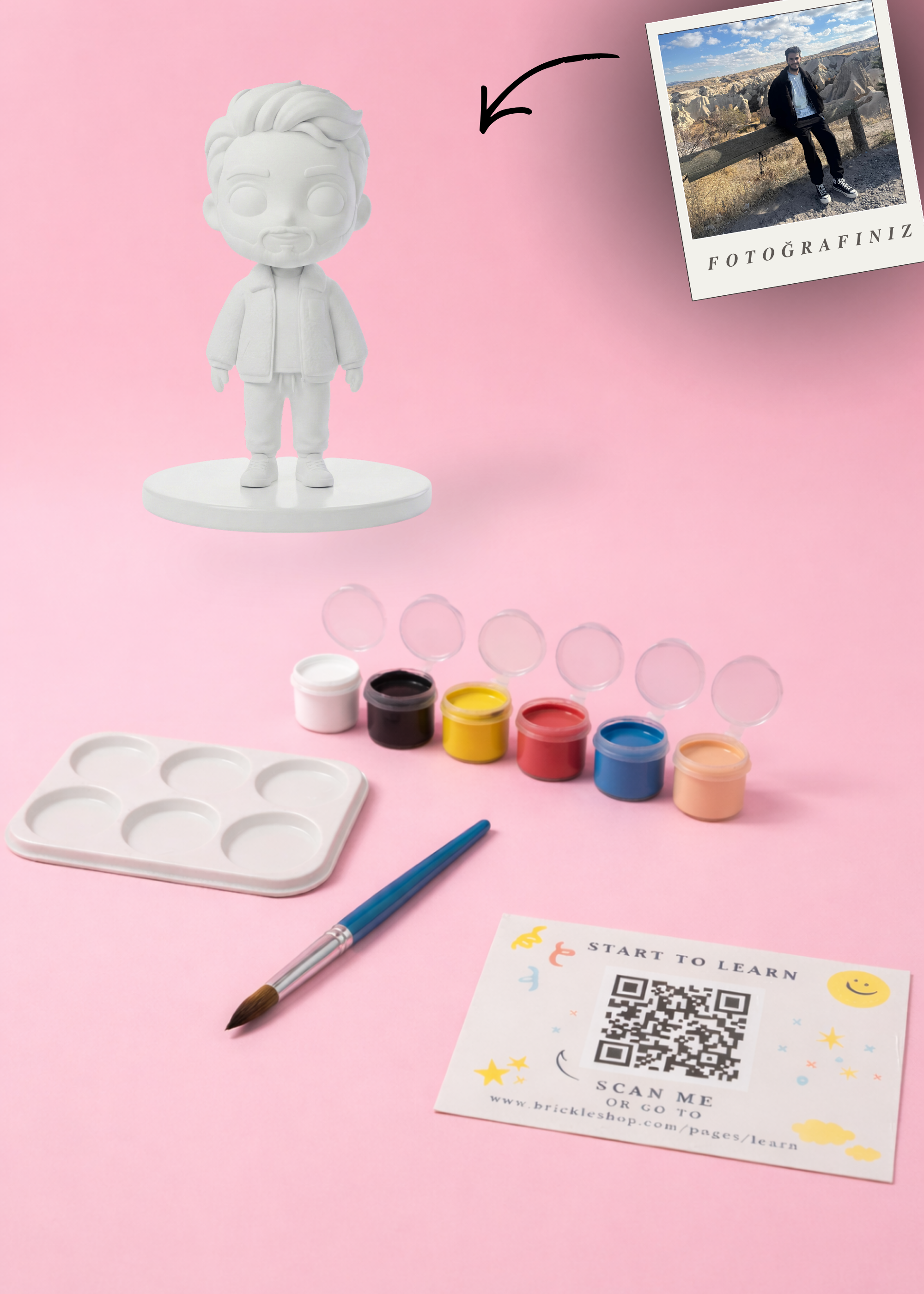 Kişiye Özel MiniMe - 3D Figür Boyama Seti