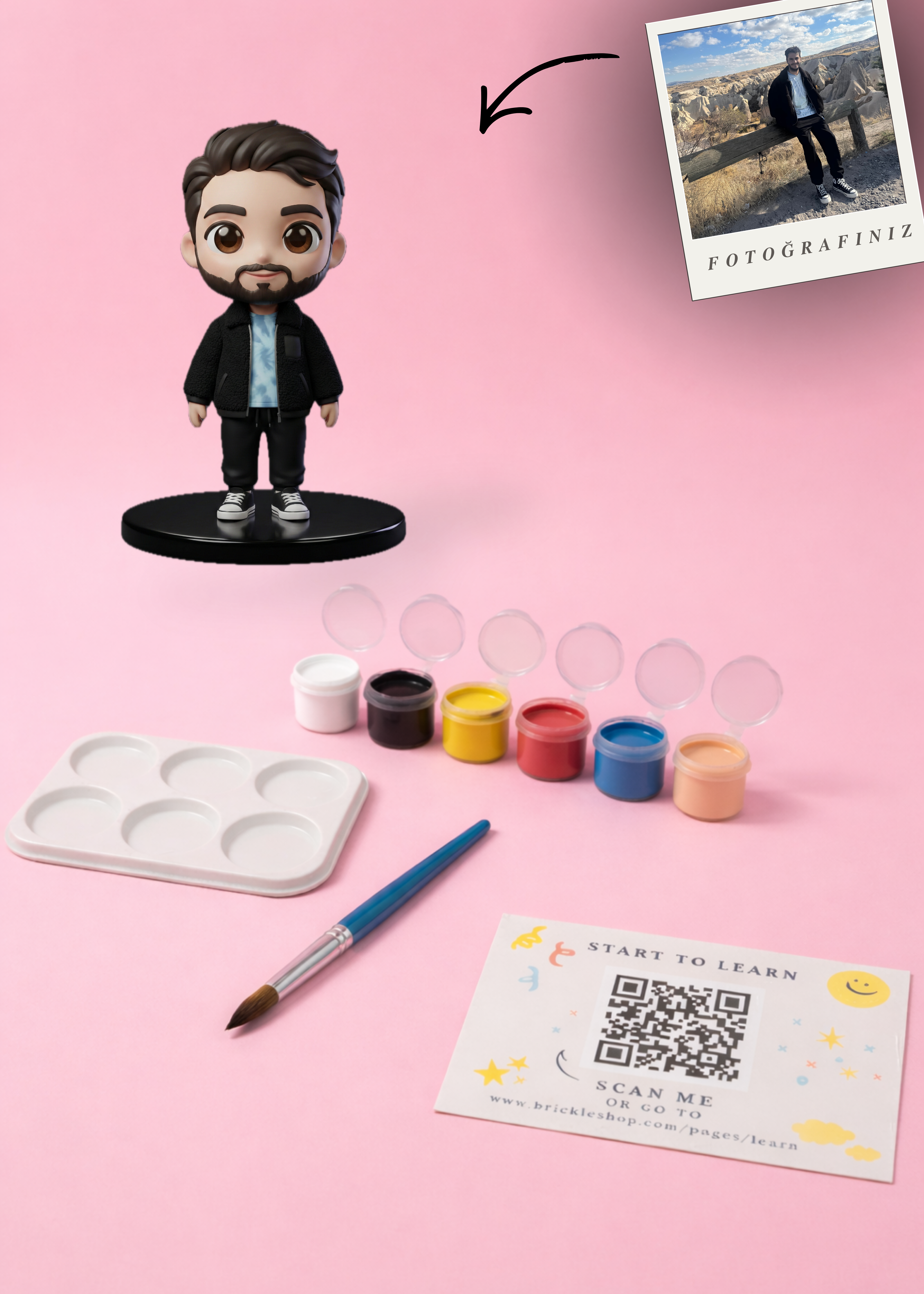 Kişiye Özel MiniMe - 3D Figür Boyama Seti