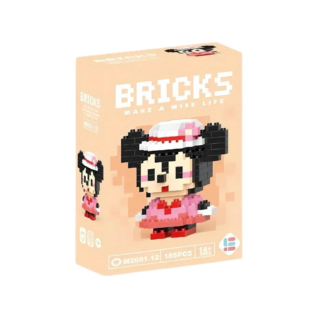 Minnie Mouse LEGO Bricks Seti (DIY – Kendin Yap)