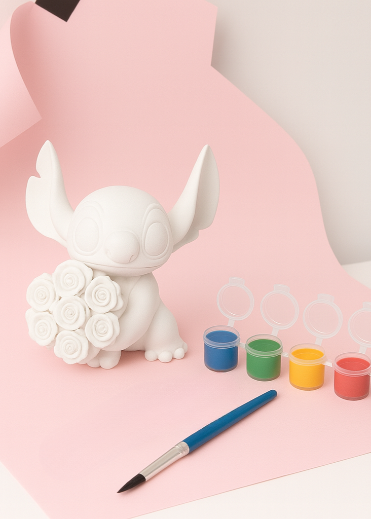 Stitch Figür Boyama Seti – Figür, Fırça ve Boyalar Dahil